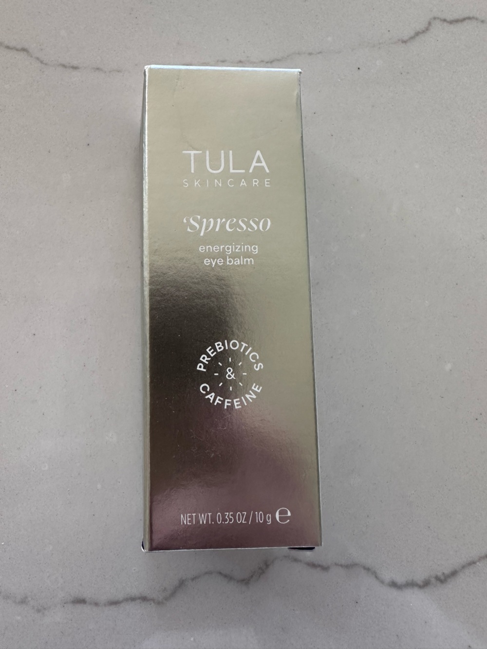 Tula 'Spresso Energizing Eye Balm Prebiotic & Caffine Net Wt 0.35 oz/ 10g NWB
